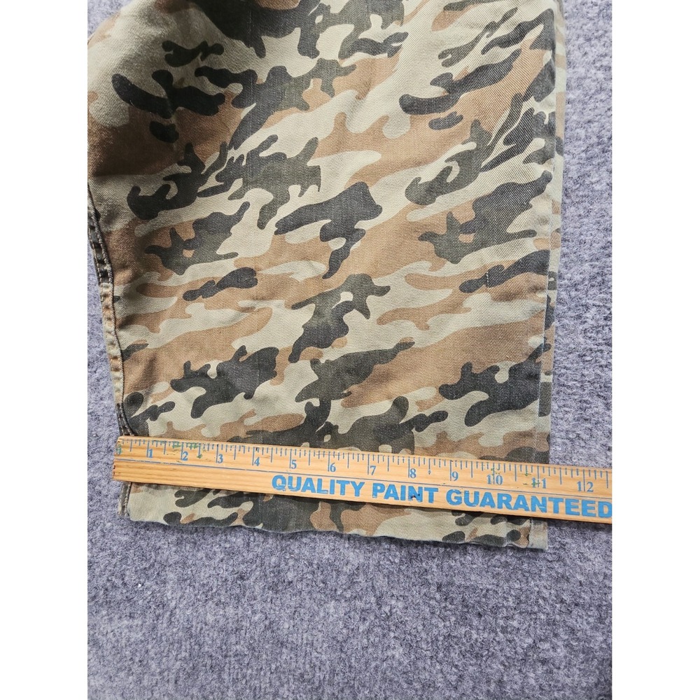 Rocawear Camouflage Cargo Pants  Men's 54x34 Hip Hop Baggy Green Army - Picture 6 of 12